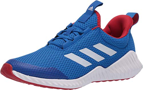adidas Unisex_Child Fortarun AC K Running Shoe, Glory Blue FTWR White Scarlet, 10 UK