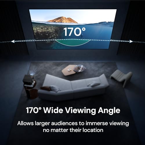 Valerion 135-inch Fixed Frame Projector Screen, 1.3 dB Gain, 80% PQE, 4K/8K Ultra HD, 3D Wall Mount Projector Screen, Works with Long Throw, Short Throw & Ultra Short Throw Projectors by Valerion - Image 3