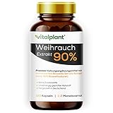 [page_title]-Vitalplant® Weihrauchkapseln hochdosiert im Braunglas - 600mg indisches Boswellia Serrata mit 90% Boswelliasäure in jeder Weihrauch Kapsel - 120st. Ohne Zusatzstoffe & rückstandskontrolliert