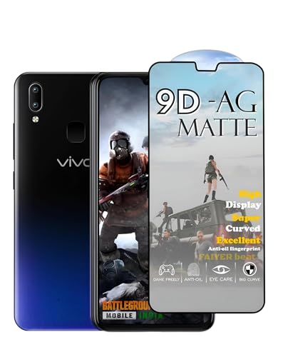 Image of Premium Tempered Glass for Vivo Y83 pro (matte finish glass, Pack of 1) Full Screen Coverage gaming matte Screen Protector Guard (vivo y83 pro)