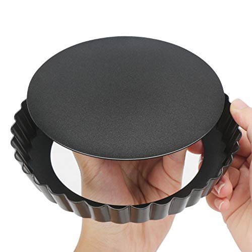 Beasea 6 Inch Tart Pan, 4Pcs Small Pie Pans Removable Bottom Mini Tart Pans Non Stick Pie Pan, Loose Bottom Fluted Tart Pan Round Instant Pot Quiche Pan For Oven Baking #TOP3