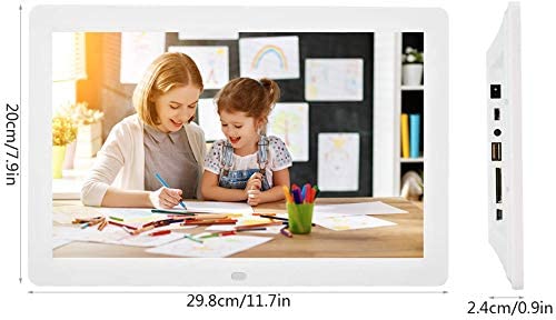 Vbestlife 12digitale fotolijst, LED-fotolijst 1280 × 800 (16, 9) alarm