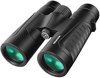 12x42 Powerful Binoculars for Adults, Upgraded Professional HD Compact Binoculars with Clear Weak