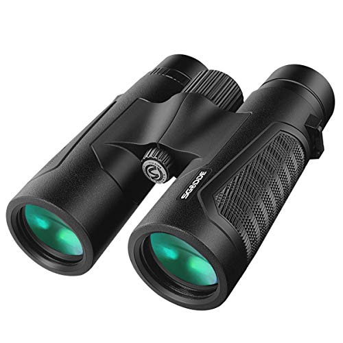 12x42 Powerful Binoculars for Adults, Upgraded Professional HD Compact Binoculars with Clear Weak