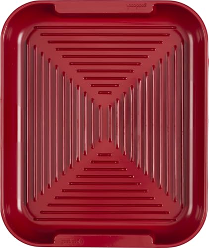 GoodCook Everyday Microwave Grill, BPA-Free Bacon Tray and Cooking Tray, 10-Inch Microwave Cookware for Bacon, Sausage, and Hot Dogs, Heat Safe to 400°F, Dishwasher Safe, Grease Draining Design