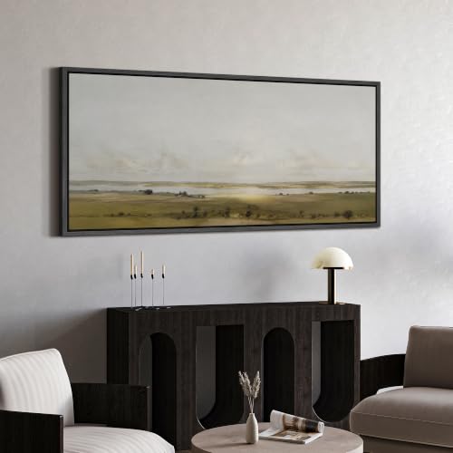 Image of MUDECOR Extra Large Framed Canvas Print Wall Art Lake for Living Room