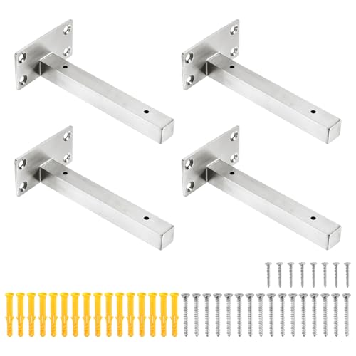 Support étagère flottant invisible pour fixer tablette en bois - 2