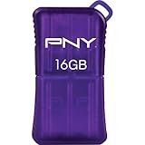 PNY Micro Sleek Attache 16GB USB 2.0 Flash Drive - Purple -P-FDU16GSLK/PRP-GE