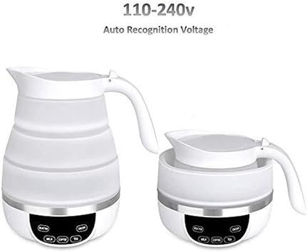 Foldable Travel Electric Kettle,Temperature Control Portable Travel Kettle, Electric Kettle, Dual Voltage Auto Shift