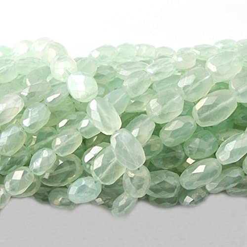 Chalcédoine aqua perles briolettes sans fissures pour enfilage réussi