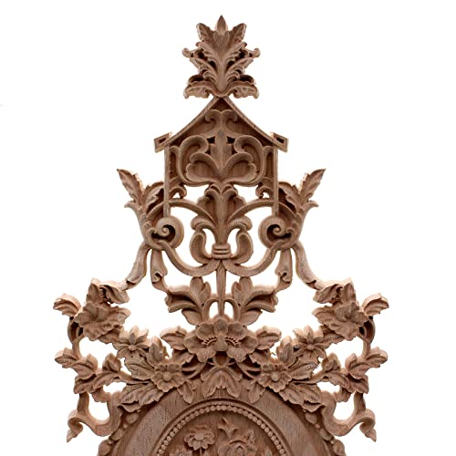Apliques de madera tallada de 67 cm para decoración de muebles y ventanas 3