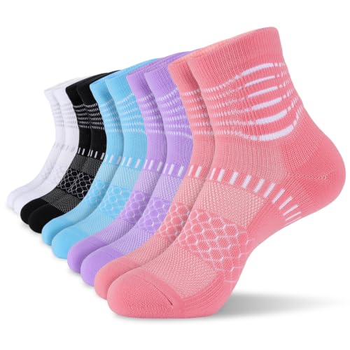 IRAMY Ankle Compression Socks Women Men Plantar Fasciitis Relief 5 Pairs