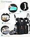 Qualyphant Extra Large Diaper Bag Backpack for Two Kids Twins - Expandable Baby Bag (26-36L), Dual Big Compartments - Includes Changing Pad & Stroller Straps, Unisex Black