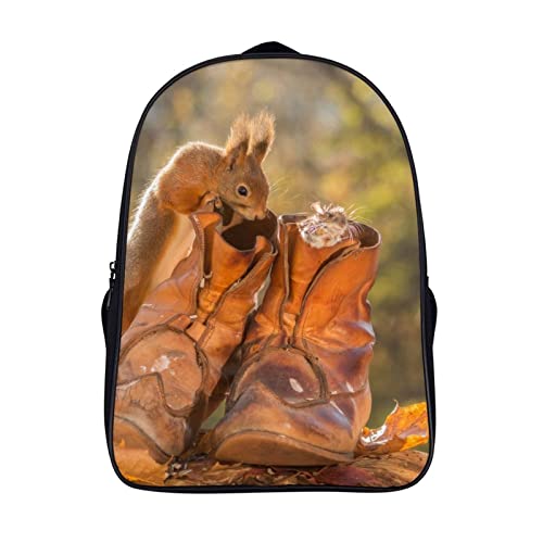 Mochila de moda para adolescentes con acabados reforzados estilo ardilla