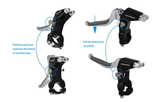 Weeras Synchronous Brake Lever Black/Chrome For Double Bicycle Brake Cables With Cantilever & Caliper Brakes #TOP3