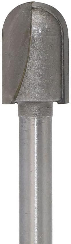 Router bits, 1/4" 1/2 Shank CNC Carbide End Mill Tool Long Blade Round Nose Bit Core Box Router Bit Long Reach, for Home DIY (Cutting Edge Length : NO9) (Size : NO9)