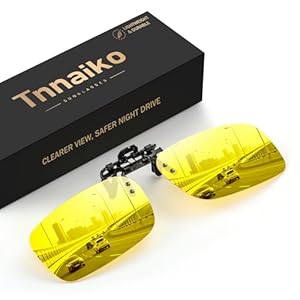 Gafas de conducción nocturna con clip, clip de metal, gafas de visión nocturna sin marco, antirreflejos, gafas polarizadas HD