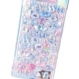 3Dエンボスsticker | 子供向け漫画動物クリスタルsticker | 古代カード装飾sticker | DIYスマホケースsticker (翡翠のウサギ)