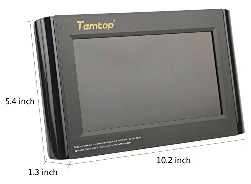 Temtop P1000 Air Quality Monitor for PM2.5 PM10 CO2 Temperature Humidity Indoor Detector Large LCD Display Built-in Rechargeable Battery