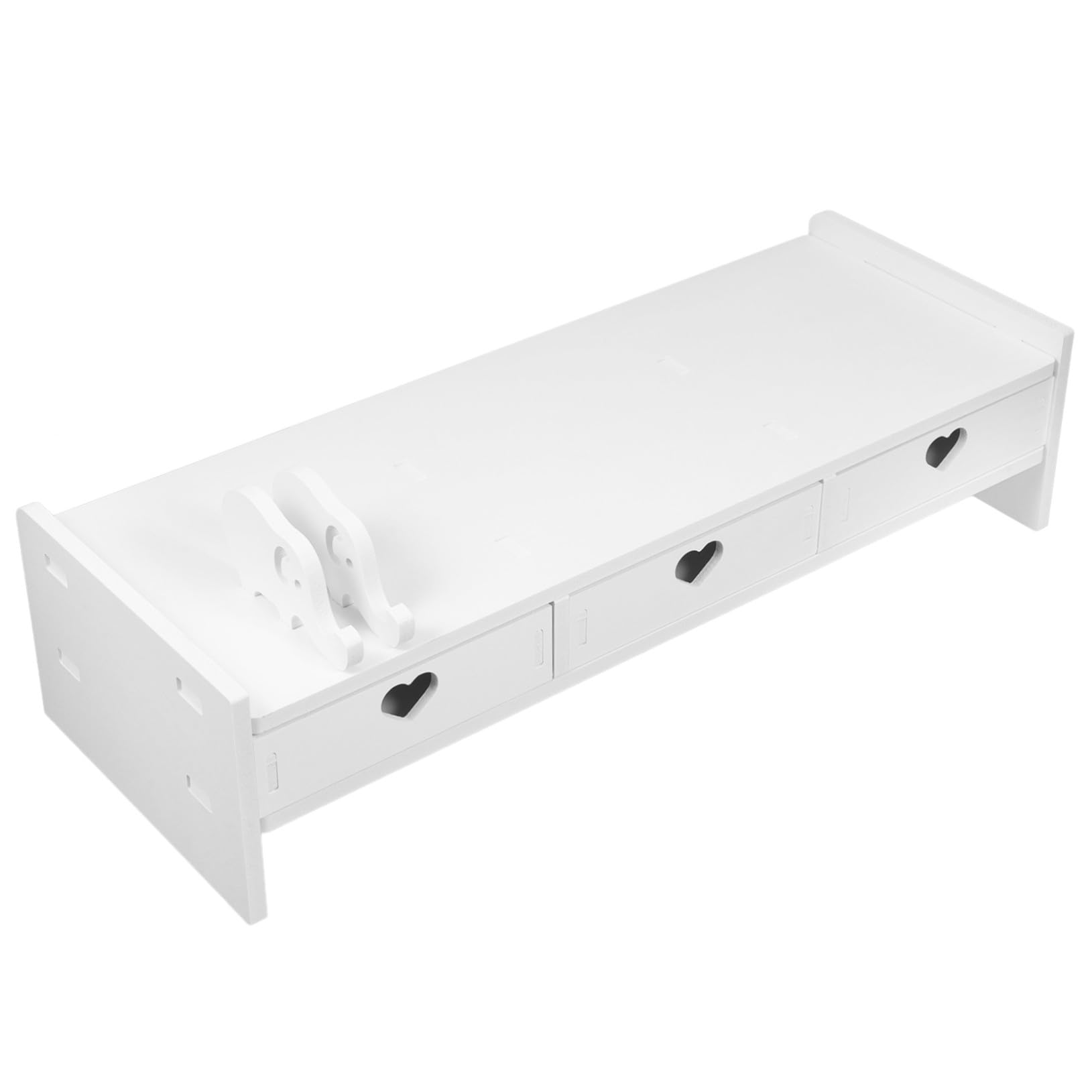 Support écran ordinateur réhausseur pc ergonomique organisateur bureau étagère