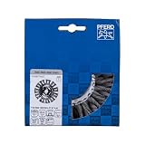 PFERD TOOLS COMBITWIST Rundbürste gezopft RBG | Ø 125x12mm M14 Stahl-Draht-ø 0,50 | 43303051 – für Winkelschleifer, Combitwist Gezopft; Besatzmaterial Stahl 0,50 Mm