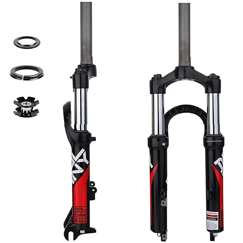 LHHL 20 Inch BMX Suspension Fork 80mm Travel QR 9x100mm Disc Brake 1-1/8' Straight Tube Manual...