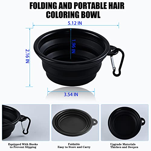 43 Pieces Pro Salon Hair Coloring Kit,Hair Dye Brush And Bowl Set,Highlighting Frosting Cap With Plastic Hooks,Dyeing Shawl,Ear Cover,Gloves,Clip For Dyeing Hair Hairdressing Tools #TOP3