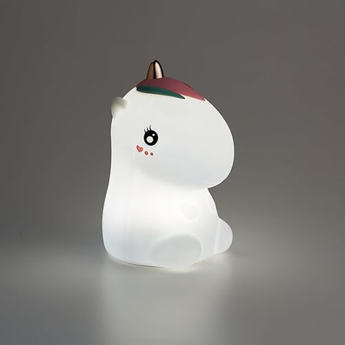 Miniatura 4 de Luces nocturnas de unicornio para dormitorio de niñas, bonita luz nocturna de silicona para niños, lámpara de luz nocturna LED, luces nocturnas