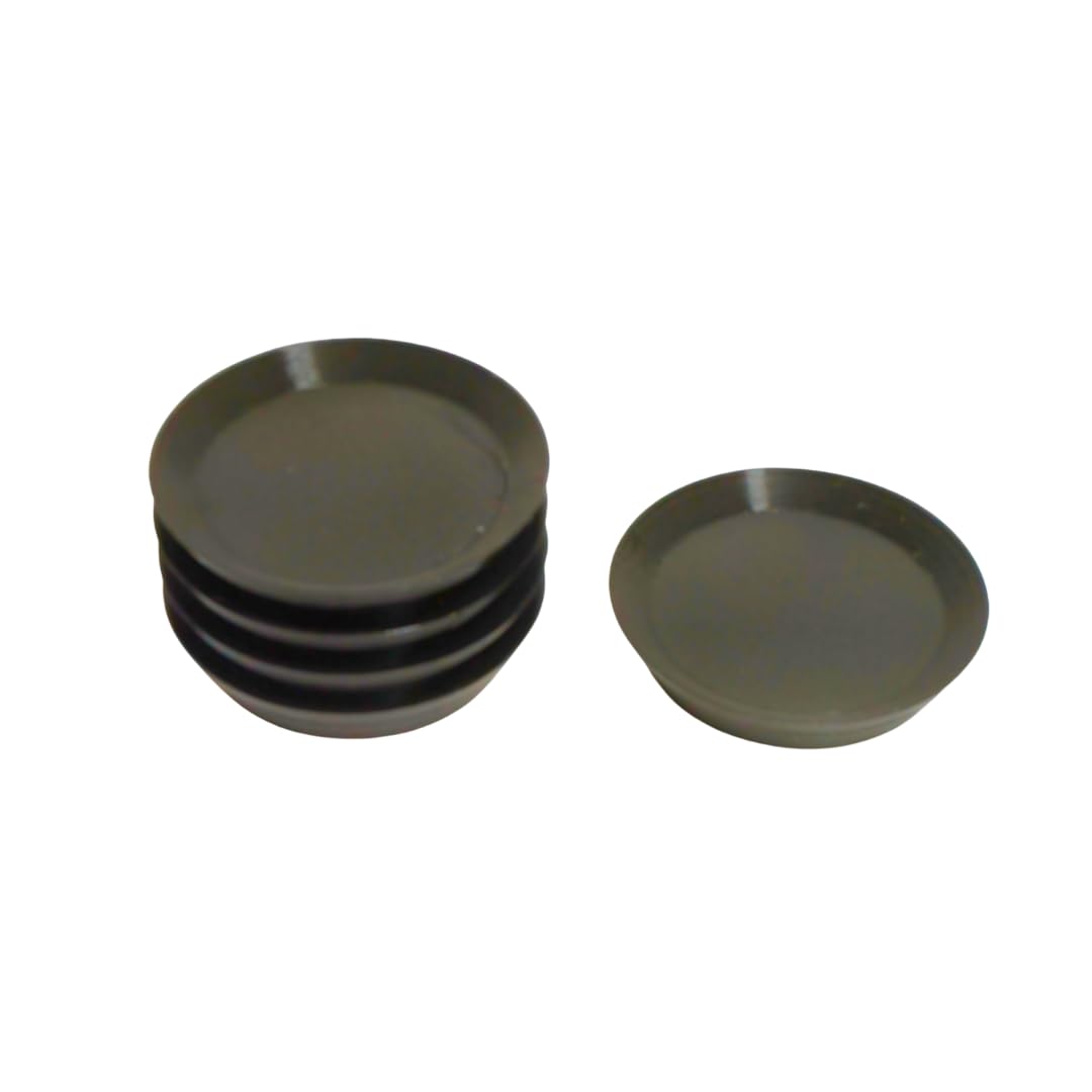 Miniature Black Round Plate 4cm | Small Plastic Plate for Doll House, Pretend Play, DIY Food Magnets & Shadow Box Crafts (Size : 4cm, Pack of 5)-image-12