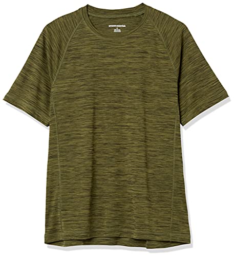 Amazon Essentials Men's Short-Sleeve Quick-Dry Upf 50 Swim Tee, Olive Heather, X-Large #TOP5