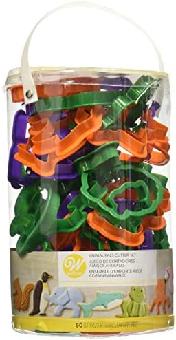 Wilton Animal Cookie Cutter Set, 50-Piece, Plastic
