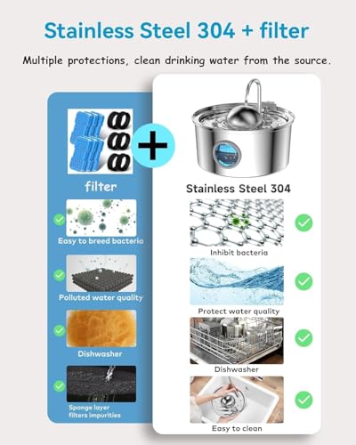 Smart Cat Water Fountain Stainless