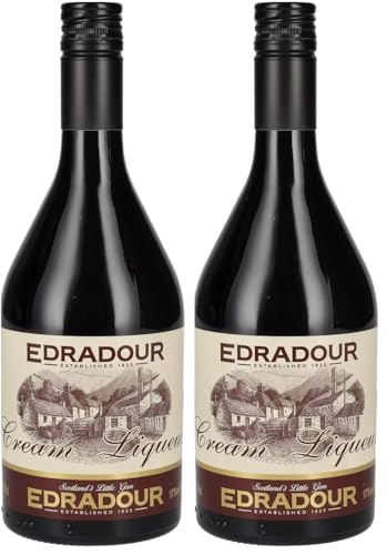 Edradour I Cream Liqueur I Schottischer Single Malt Whisky kombiniert mit feinster schottischer Sahne I 17% Vol. I 700 ml (Packung mit 2)