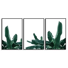 signwin 3 Piece Framed Canvas Wall Art Green...