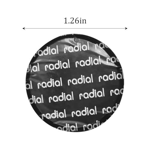 AICEL 100PCS Car Tire Repair Patch, 32mm Round Vehicle Tire and Tube Patch Repairing Kits, Rubber Automotive Tyre Puncture Repair Tool Accessories, Universal for Truck Motorcycle Bike (Small)