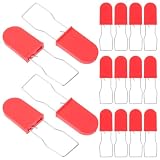 50 Stück Schlossdichtungen Rote Kunststoff Eisen Sicherheitsplombe