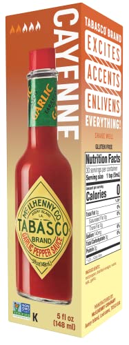 Tabasco® Brand Cayenne Garlic Pepper Sauce, 5 Oz (Pack Of 12) #TOP3