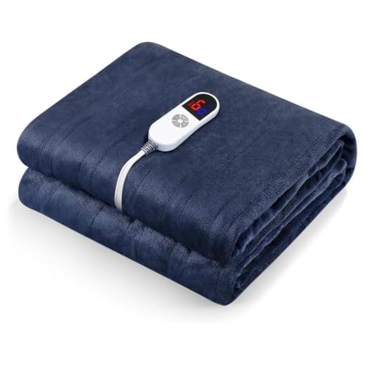 CURECURE Heated Electric Blanket Twin Size 62" x 84" Flannel Heated Blanket with 6 Heating Levels & 10 Hours Auto Off, Comfort Warm Blanket for Home Office Use, Machine Washable