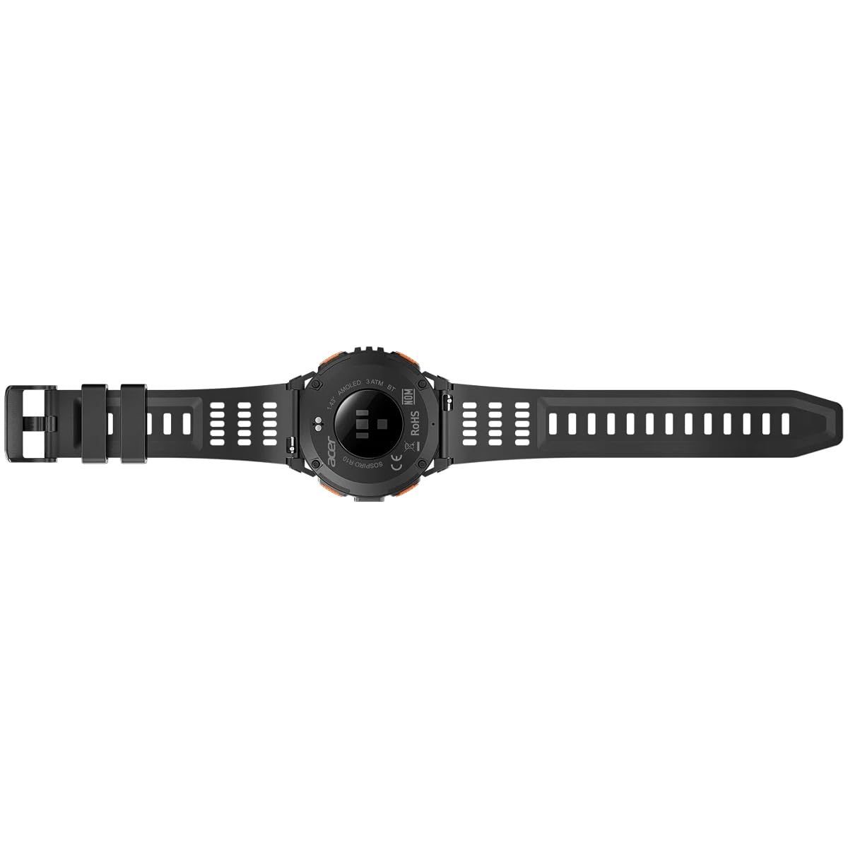 acer SOSPIRO R10 Smartwatch GPS AMOLED 1.43” – Reloj Inteligente Deportivo con Bluetooth 5.2, Monitor Cardíaco SpO2, 8 Modos Deportivos, Resistente al Agua 3ATM – Negro