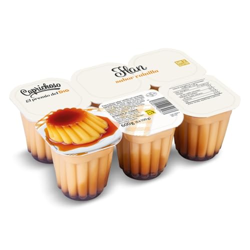 DIA CAPRICHOSO flan de vainilla pack 6 unidades 100 gr