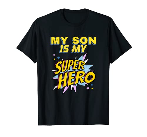 My Son Is My Superhero Matching Family Games Cosas divertidas Camiseta