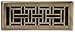 Decor Grates AJH412-A Oriental Floor Register, 4x12 Inches, Antique Brass Finish