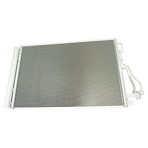 TRQ A/C Condenser and Receiver Drier Assembly Compatible with 2014-2016 Hyundai Elantra 2014-2017 Elantra GT 2014 Elantra Coupe 2015-2018 Kia Forte 2015-2016 Forte Koup 2015-2018 Forte5