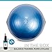 BOSU Pro Balance Trainer, Half-Ball Training Equipment, 350 lb Capacity - Stability Exercise Tool with Non-Slip Base, Includes Hand Pump