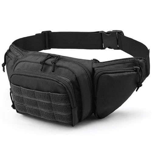 Conceal Carry Fanny Pack Oxford Fabric Gun Fanny Pack for Men & Women Lightweight Waist Bag for Hiking Climbing Cycling Hunting.