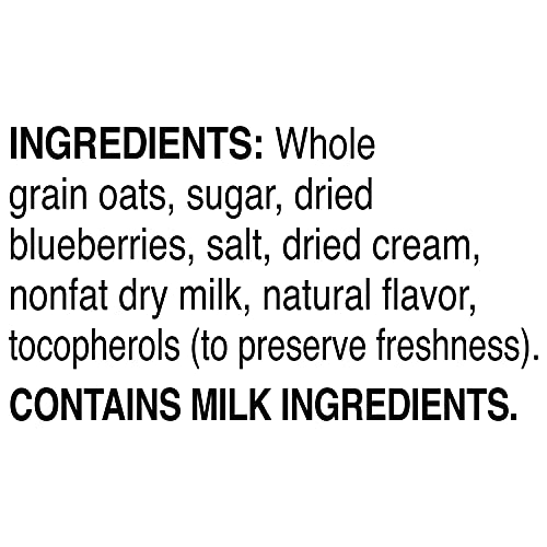 Image of Quaker Instant Oatmeal Breakfast Cereal, Blueberries & Cream, 8.4 oz