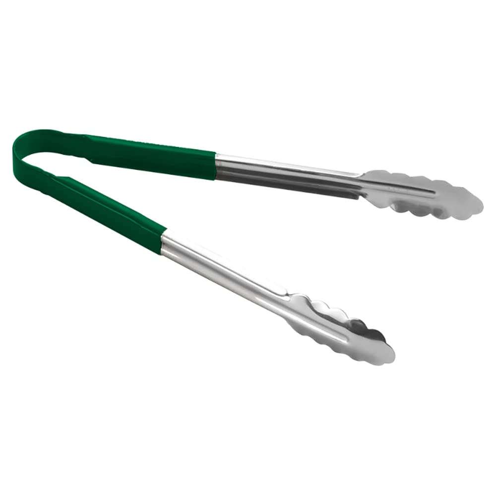 Stainless Steel Utility Tong (9" Green Tong)