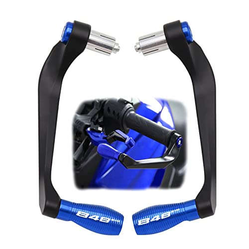 Garde leviers moto turquoise 22mm protection guidon pour Ducati 848