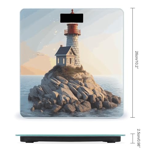 Báscula Digital de Baño con Pantalla LED y Vidrio Templado miniatura 2