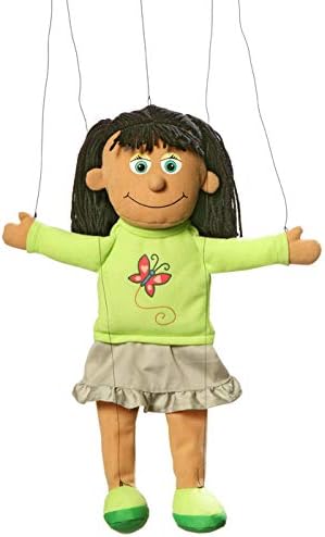 Silly Puppets Jasmine Hispanic Girl Marionette String Puppet